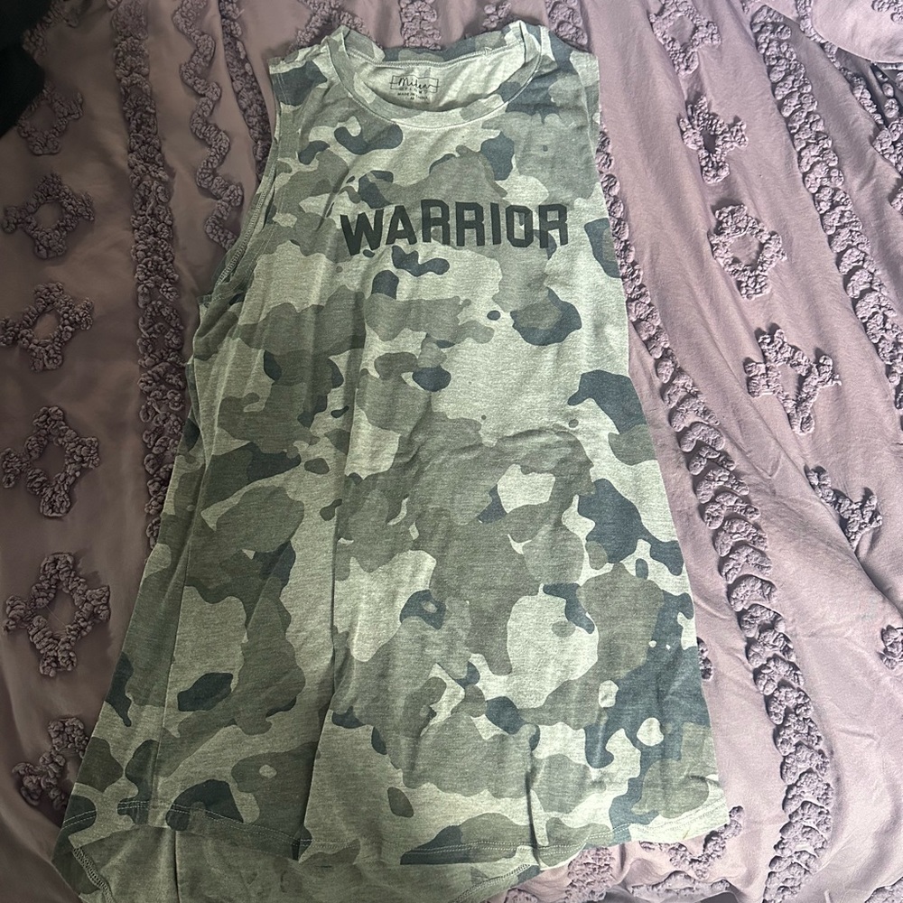 NWOT Camo Sleeveless Tank Top